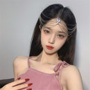 Jewelry Crystal Hair Chain Rhinestone Head Chain Water Drop Pattern Crystal