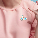 Fashion Electric Car Pins Brooches Badges Shirts Clothing Jacket Lapel Decor