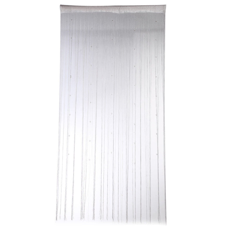Decorative String Curtain Beads Wall Panel Fringe Room Door Window White Newly
