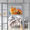 DIY Full Round Drill Diamond Painting Lucky Cat Handmade Room Decor Art Craft