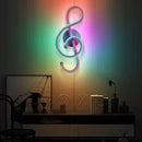 Modern LED Musical Note Wall-Mounted Home Living Room Bedside Light (White)