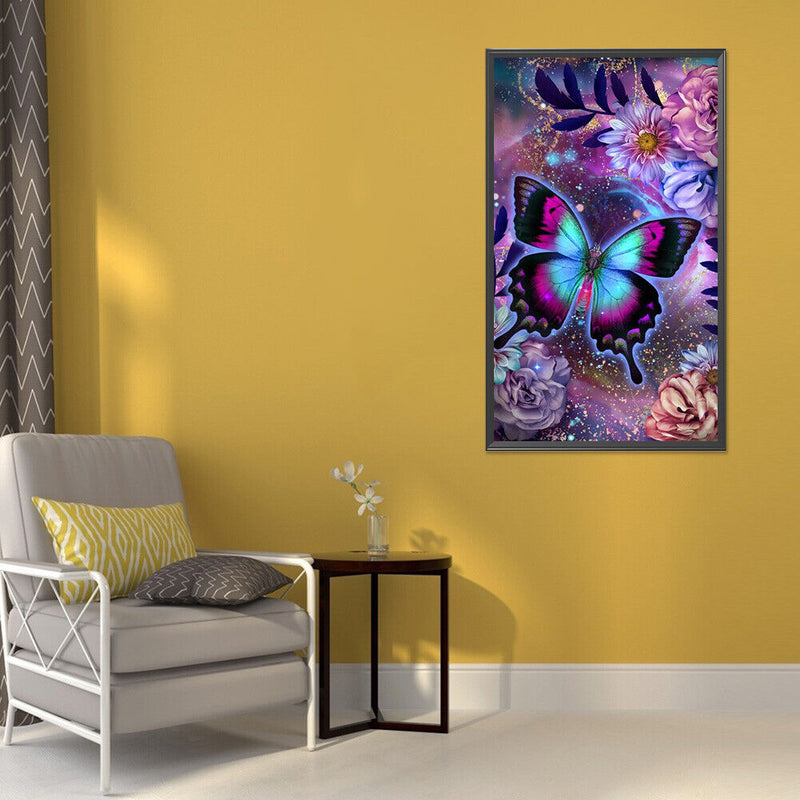 5D Diamond Painting DIY Butterfly Full Round Drill Mosaic Picture Rhinestone Set