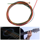 9pcs/Set Colorful Guitar Strings with Picks Plectrum for Folk Acoustic Guitars