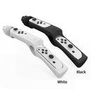 Gun Shape Handgrip Sense Joystick for NS/NS OLED Game Controller (White)