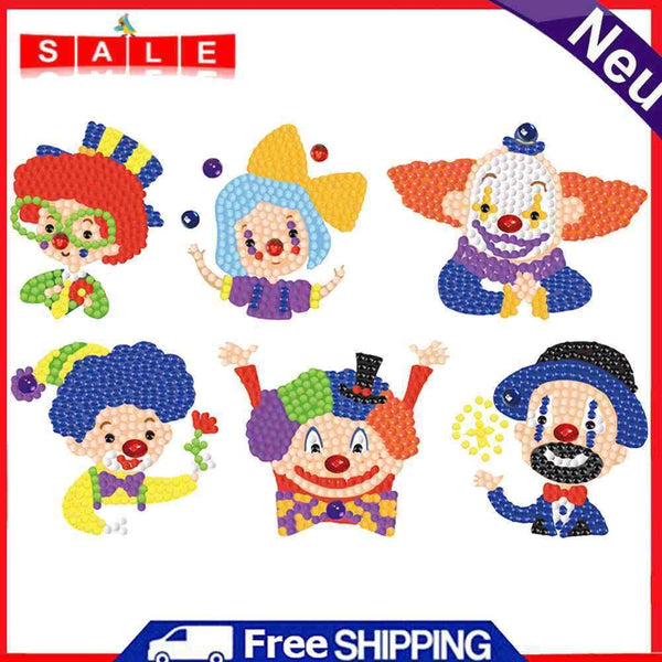 Diamond Painting Stickers 5D DIY Cartoon Animal Art Mosaic Kits Craft for Child