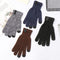 Women Thick Plush Knitted Wool Mitts Full Finger Mittens Sport Cycling Gloves