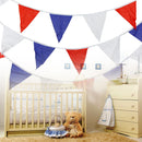 12 Flags White Red Blue Flag Banner Pennant Wedding/Birthday Party Decor Newly
