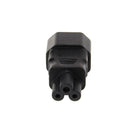 IEC 320 C14 3-Pin Male To C5 3-Pin Female Straight Power Plug Converter Adapter