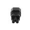 IEC 320 C14 3-Pin Male To C5 3-Pin Female Straight Power Plug Converter Adapter