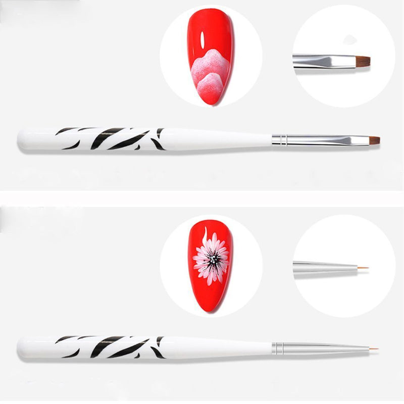 Dotting Drawing Pen Nail Art Brushes Carving Gel Brush Manicure Gel Brush