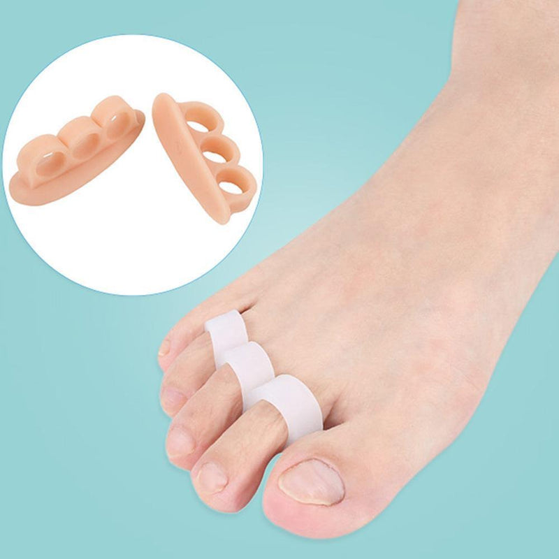 1 Pair Silicone Foot Care Gel Bunion Protector Toe Separators Straightener