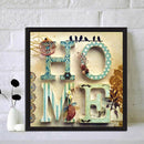 5D DIY Full Drill Diamond Painting Text Cross Stitch Embroidery Kit Needlewor