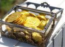 Plastic Transparent Gem Crystal Storage Organizer Pirate Treasure Box Container