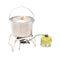 Outdoor Portable BBQ Grilling Basket Stainless Steel Foldable Barbecue Gril