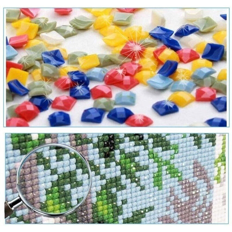 #A 5D DIY Diamond Mosaic Full Square Shape Drawing Embroidery Christmas Series