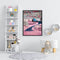Frameless Oil Paint By Numbers Pink Village DIY Canvas Picture Craft Kit