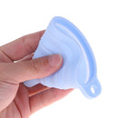 Protable Mini Silicone Foldable Oil Funnel Hopper Kitchen Tool/Nordic Blue