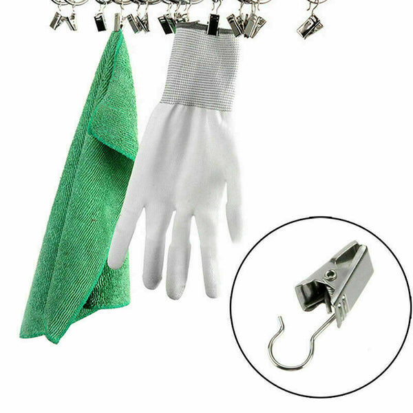 10X Steel Small Curtain Hanging Bulldog Clips Shipping Peg D7L2 Free Z0T8 R0O0