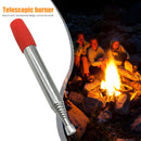 Stainless Steel Blow Fire Tube Retractable High Effective Mouth Blowpipe Stic
