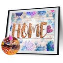 DIY Full Round Drill Diamond English Home Painting Drawing