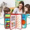 Busy Board Montessori Toys Toddlers Sensory Toys Learning Basic Dress Skill~