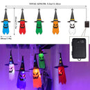Halloween Fairy Lights 5PCS Witch Hats LED Decorative Lights StringLight`