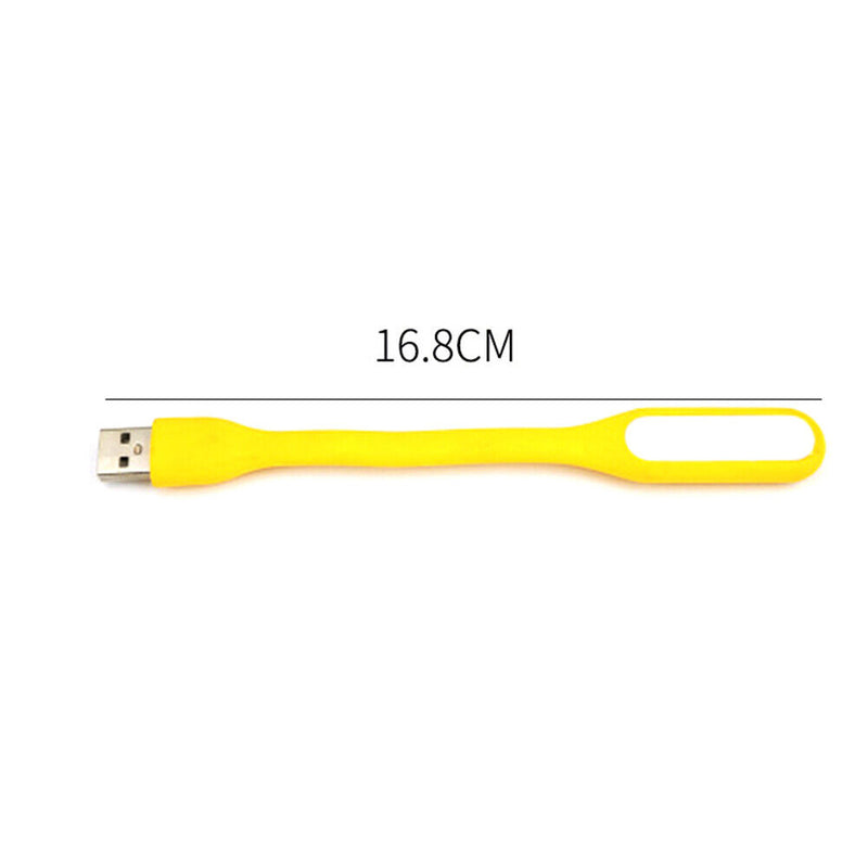 LED USB Lamp Mini Portable Laptop Book Reading Desk Night Lighting (Yellow)