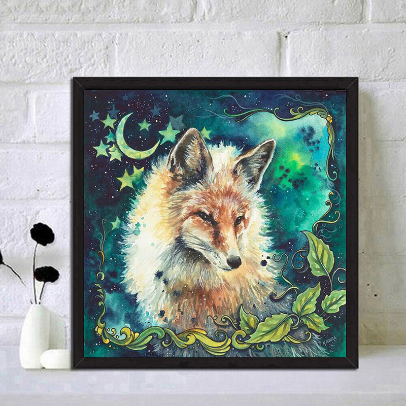 5D DIY Diamond Painting Kits Fox Full Round Drill Wall Decor Art Crafts Set