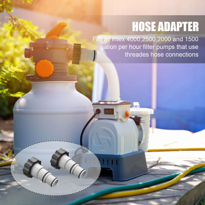 Garden Hose Conversion Adapter - Waterproof 1.25" to 1.5" Hose Connect Accessory