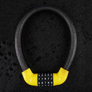5-Digit Bike Combination Locks Scooter Wire Lock (Black+Yellow 17.2x570mm) Newly
