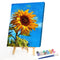 Yellow Sunflower Colouring Oil Canvas DIY Hand Painted Paint By Numbers Gift Kit