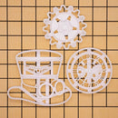Stamp Halloween Steampunk Clock Gear Hat Cookie Embosser Mold Biscuit Mold