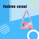 Animal Underarm Bag Women Mini Plush Shoulder Handbags Purse (14 Tie Dye)