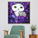 Seawang 5D DIY Special Shape Diamond Painting Dream Flower Cross Stitch Craft Set Owl 1
