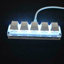 5-key Computer Desktop Keyboard LED Light Backlit Custom Shortcut Keys P1O9