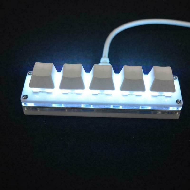 5-key Computer Desktop Keyboard LED Light Backlit Custom Shortcut Keys P1O9