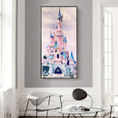 Full Round Drill Color Cartoon Castle Painting Kit DIY Room Decor Wedding Gifts