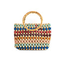 4x Round Bamboo Bags Handle Tote Making Hanger for DIY Handcrafted Purse Ha