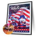 5D Diamond Painting Independence Day Full Square Drill DIY Kits Crafts Mosaic