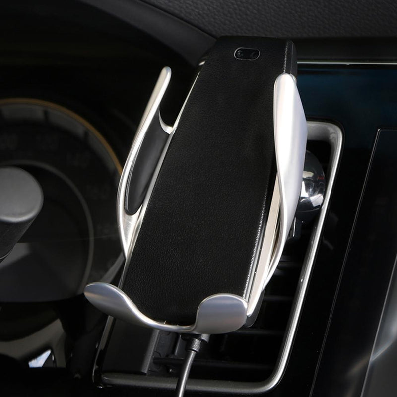 YHe Magic Clip S5 Car Cell Phone Storage Rack Qi Wireless Car Phone Charger Mobile H