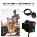 E-Bike Headlight Horn Light Switch 2 in 1 on/off Electric Bicycle Accessori