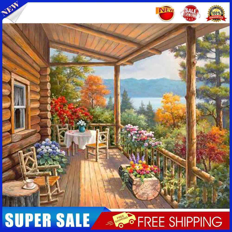 Corridor Oil Paint By Numbers Kit DIY Acrylic Painting on Canvas Frameless