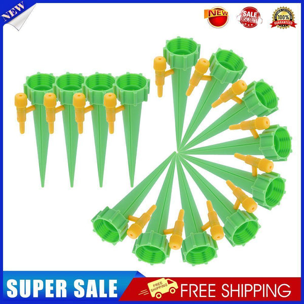 Drip Irrigation System Automatic Watering Spike for Plants (18pcs Green)