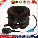 Inflatable Neck Stretcher Support 3 Tubes Air Cervical Traction (Coffee) Newly