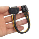 SATA 15 pin Male to 8 pin 6+2 PCI-Express PCIe Video Power Adapter. Graphic E3Y9