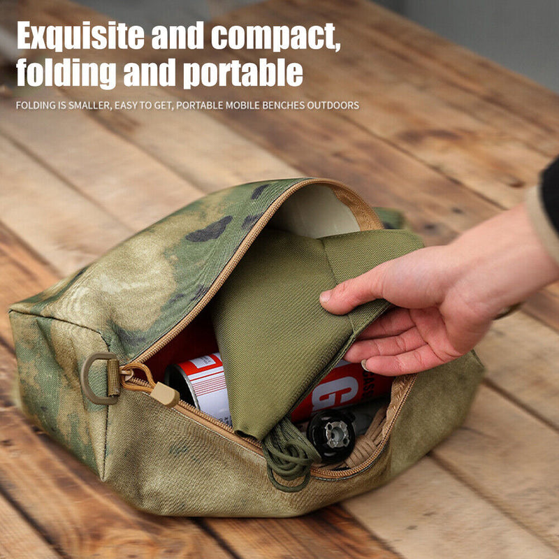 DIY Triangular Nylon Canvas Stool Seat No Legs for Camping Fishing Accessories