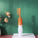 Portable Empty Hair Dye Applicator Brush Bottle with Comb Teeth Styling Tool