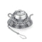 Stainless Steel Teapot Tea Leaf Infuser Tray Spice Strainer Herbal Filter Newly