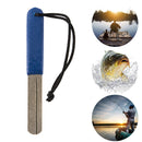 Double Groove Fishing Hook Sharpener Diamond Fishhook Grindstone Fish Tackl