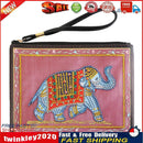 DIY Elephant Special Shaped Diamond Painting Wristlet Wallet Zipper Clutch Newly